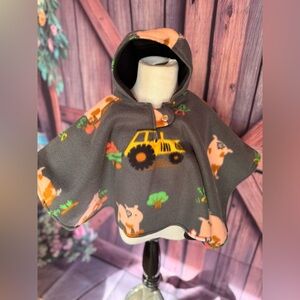 Adorable Farm Hooded Car Seat Poncho